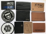 custom private brand logo leather patch label for jeans