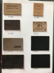 leather label